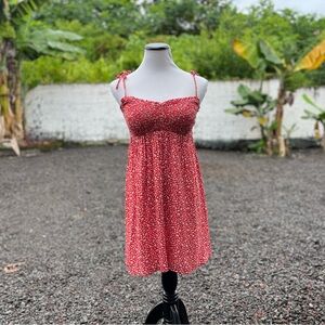 Zara Red Floral Mini Dress